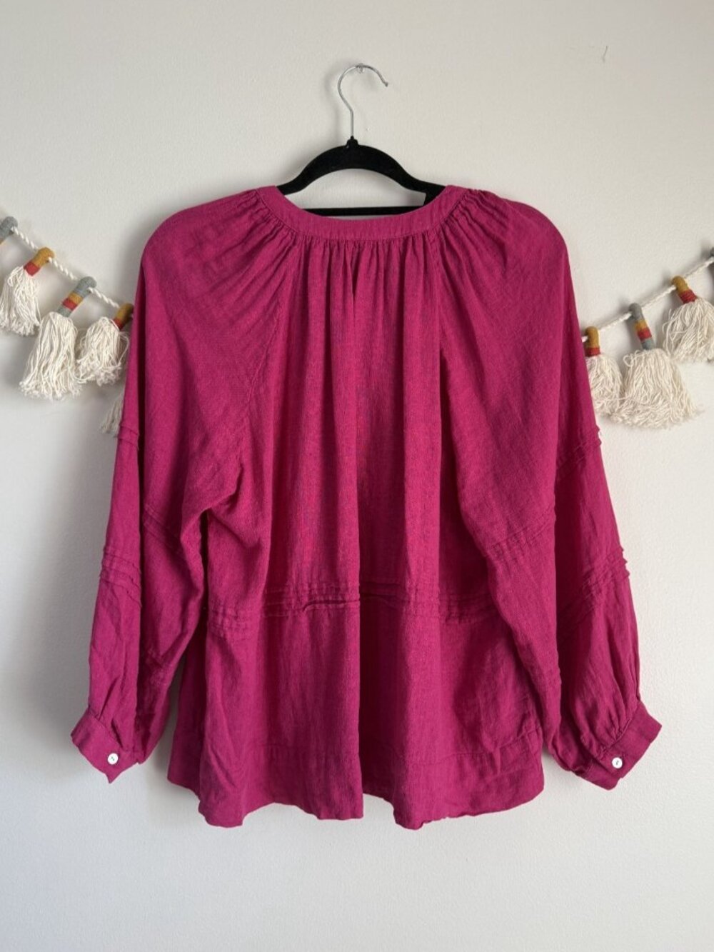 Rails Frances Radiance Linen Blend Button Front Lightweight Top Coastal Beachy - Picture 2 of 8